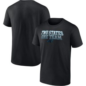 Carolina Panthers Men's Shirt Two States One Team Heavy Hitter T